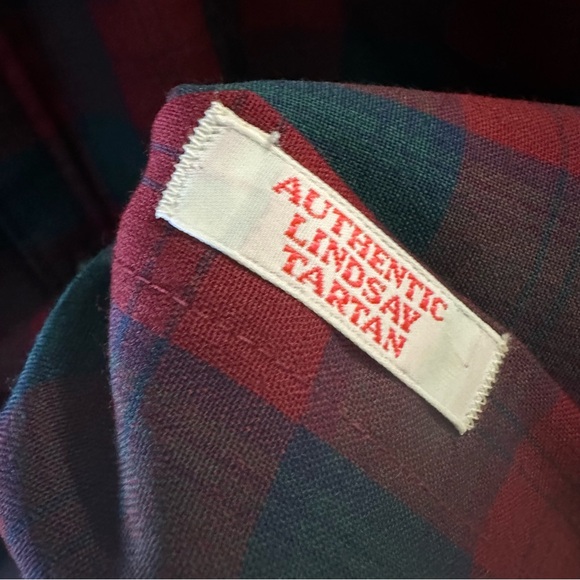 Vintage Authentic Lindsay Tartan Pendleton Checkered Plaid Button Down Wool XL - Picture 5 of 8